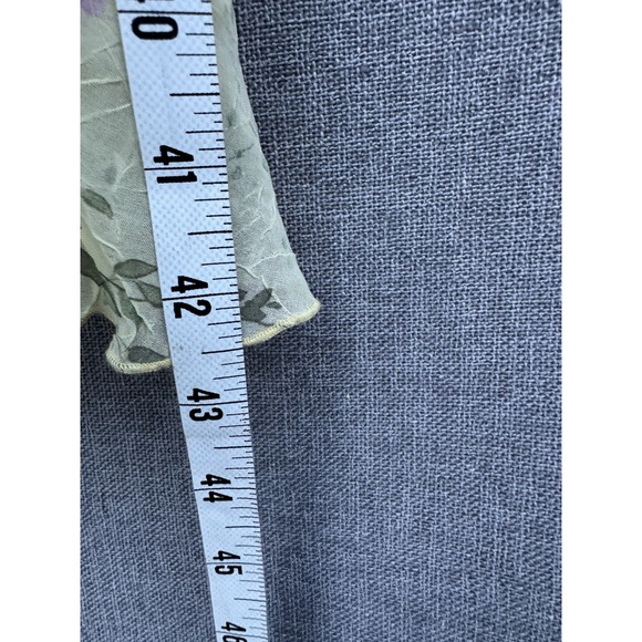 Vintage Dress Sz 5/6 Floral Yellow Fairy Y2K Midi Romantic Coquette - Picture 5 of 6